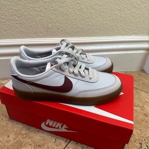 Nike Youth Killshot 2 Sneakers White with Maroon Swoosh and Gum Sole-BNWT